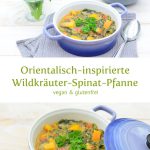 Orientalisch angehauchte Wildkräuter-Spinat-Pfanne