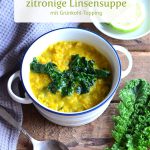 Zitronige rote Linsen-Suppe