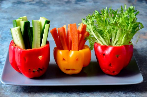 Gesunde Snacks für Halloween aus Obst und Gemüse - Vollwert-Blog
