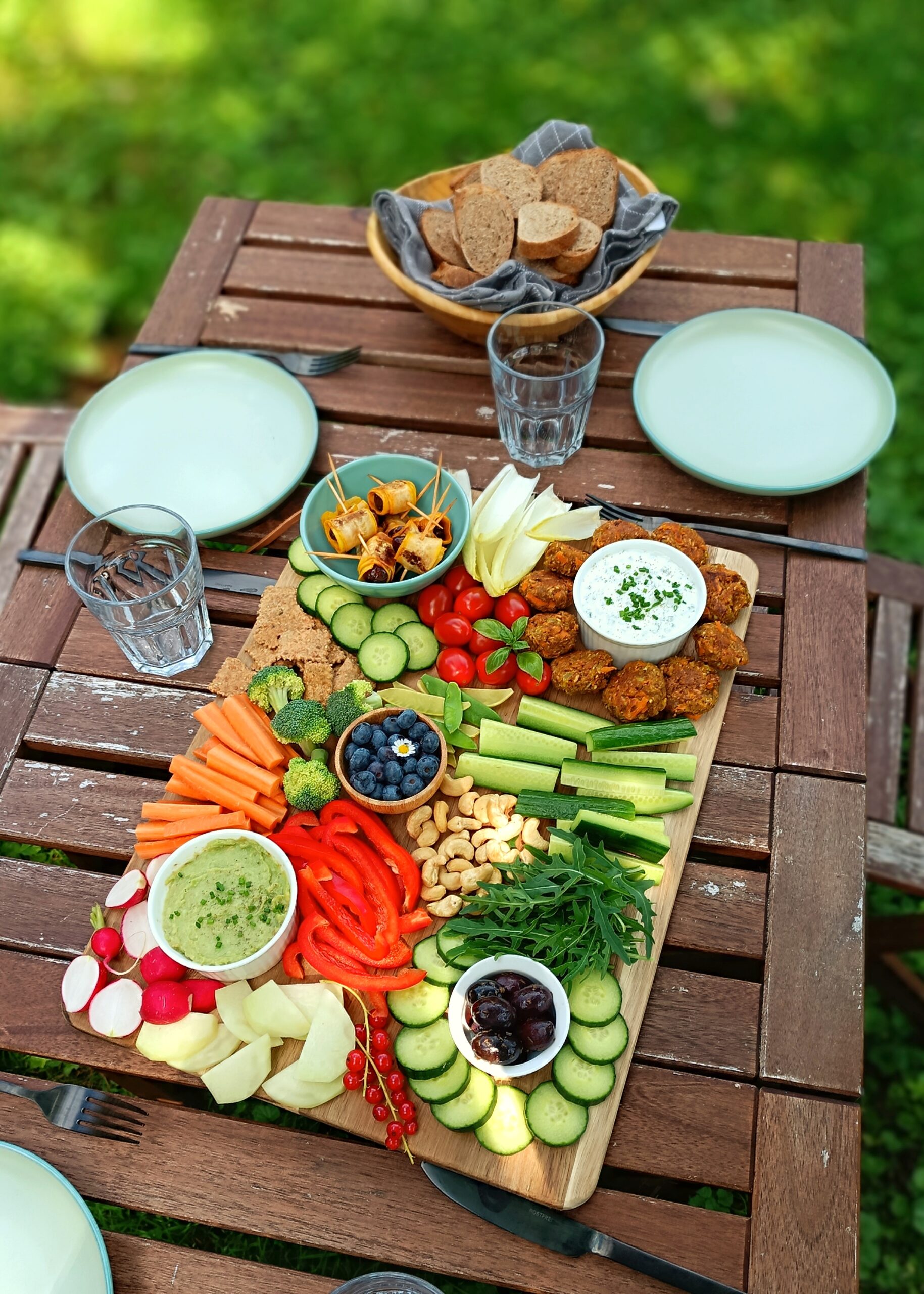 Sommerliche Snackplatte